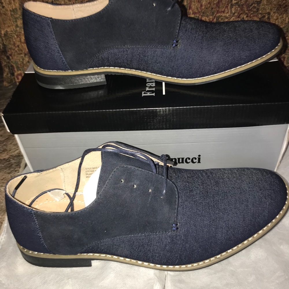 Franco Vanucci’s Men’s Navy Polo Style Shoes